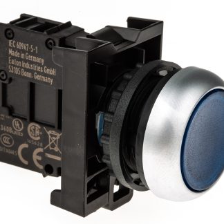 Attuatore pulsante tipo Instabile 78639210 M22-DL-B+M22-A+M22-LED-B Eaton serie RMQ Titan M22, Blu