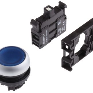 Attuatore pulsante tipo Instabile 78639215 M22-DL-B+M22-A+M22-LED230-B Eaton serie RMQ Titan M22, Blu