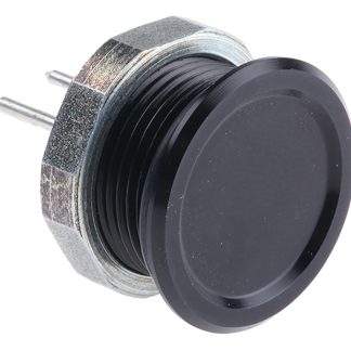 Interruttore piezoelettrico 1241.2411.7, colore nero, 100 mA, A saldare, IP67, -20 → +60°C