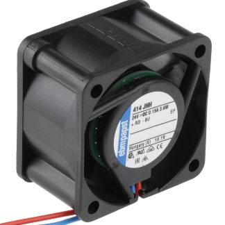 Ventola assiale in c.c. ebm-papst 400, 24m³/h, 24 V dc, 40 x 40 x 25mm