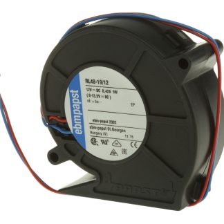 Ventilatore centrifugo ebm-papst, 28m³/h, 12 V dc, 75.5 x 75.2 x 27mm