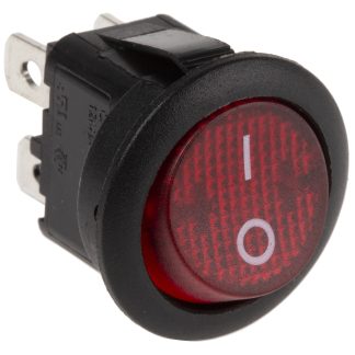 Interruttore a bilanciere APEM, DPST, On-Off Illuminato, Rosso