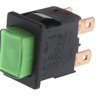 Interruttore a pulsante Marquardt, A ritenuta, DPDT, luminoso, 16 A a 250 V c.a.