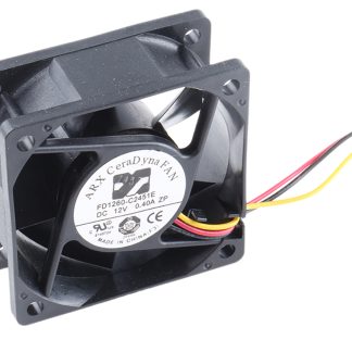 Ventola assiale in c.c. ARX CeraDyna, 55.6m³/h, 12 V dc, 60 x 60 x 25mm