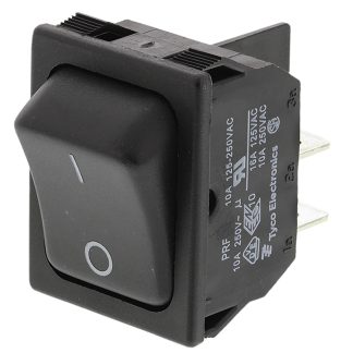 Interruttore a bilanciere TE Connectivity, DPST, On-Off, , Nero