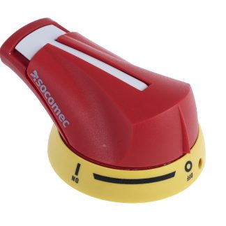 Manopola rotante Socomec 1414 2111, Rosso/Giallo, IP65, per Serie M