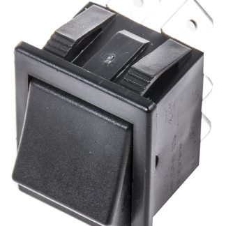 Interruttore a bilanciere Arcolectric (Bulgin) Ltd, DPDT, (On)-On, , Nero