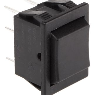 Interruttore a bilanciere Arcolectric (Bulgin) Ltd, DPDT, (On)-Off-(On), , Nero