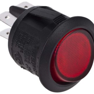 Interruttore a bilanciere Arcolectric (Bulgin) Ltd, DPST, On-Off Illuminato, Rosso