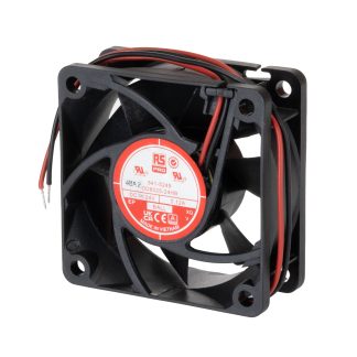 Ventola assiale in c.c. RS PRO, 40.8m³/h, 24 V c.c., 60 x 60 x 25mm