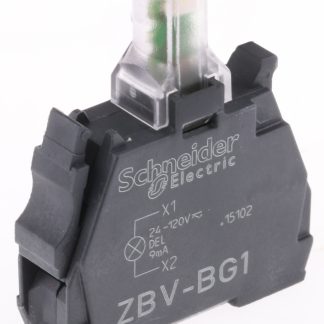 Blocco contatti luminoso Schneider Electric, 24 → 120V, terminali a A vite, LED universale Colore bianco