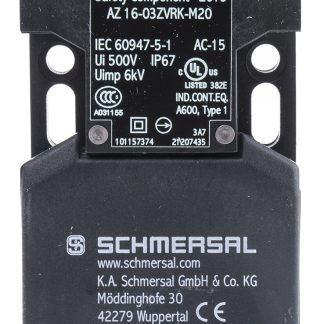 Interruttore di interblocco di sicurezza Schmersal AZ16, 3NC, A chiave, IP67, 230V, 4A