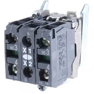 Blocco contatti luminoso Schneider Electric, 2 NA, 24V ca/cc, terminali a Morsetto a vite, LED universale