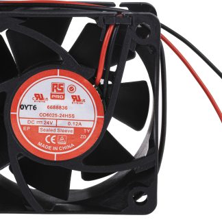 Ventola assiale in c.c. RS PRO, 39.1m³/h, 24 V c.c., 60 x 60 x 25mm