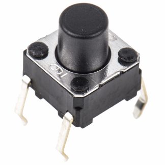 Interruttore tattile Omron, SPST, 6 x 6 x 7mm, L. attuatore 3.6mm, Montaggio con foro passante