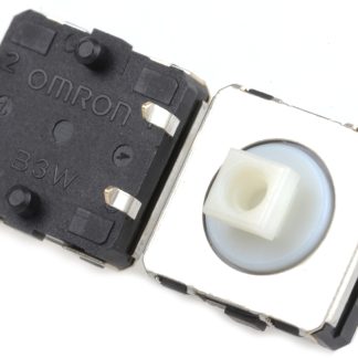 Interruttore tattile Omron, SPST, 12 x 12 x 7.3mm, L. attuatore 3.75mm, Montaggio con foro passante