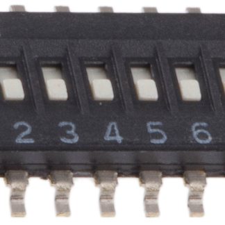 Interruttore DIP A6H-8101, 8P, 25 mA a 24 V cc, 8 posizioni, attuatore a Slitta, Montaggio superficiale