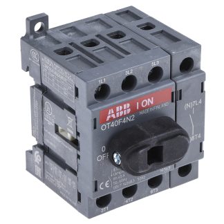 Interruttore di isolamento ABB OT40F4N2 1SCA104932R1001, 4P, 40A, 750V ca, per guida DIN, IP20