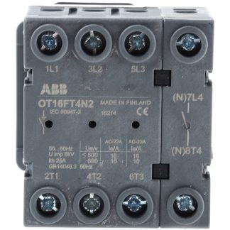 Interruttore sezionatore ABB OT16FT4N2 1SCA105711R1001 serie OT, 4P, 16A, 750V ca, Montaggio a pannello, IP20
