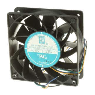 Ventola assiale in c.c. RS PRO, 383.9m³/h, 12 V dc, 120 x 120 x 38mm