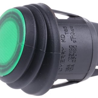 Interruttore a bilanciere ZF, DPST, On-Off Illuminato, Verde