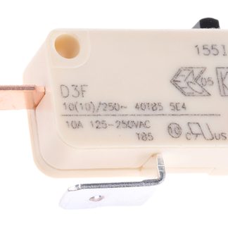 Microinterruttore, ZF, SPST, 10 A a 250 V c.a., con linguetta