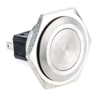 Interruttore a pulsante Bulgin, Momentaneo, SPST, , 5 A a 250 V c.a., IP66 Montaggio a pannello