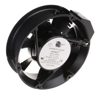 Ventola assiale in c.c. COMAIR ROTRON Patriot, 399m³/h, 24 V dc, 171.4 x 50mm, Ø 171.4mm
