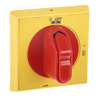 Manopola rotante ABB OHYS2AJ 1SCA105296R1001, Rosso/Giallo, IP65, per Serie OT