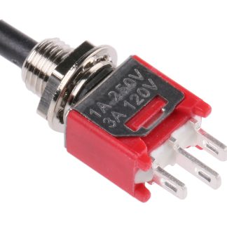Interruttore a pulsante RS PRO, A ritenuta, SPST, , 3 A a 120 V c.a. Montaggio a pannello