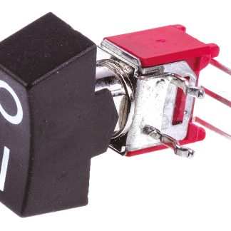 Interruttore a bilanciere RS PRO, SPDT, On-(On), , Nero