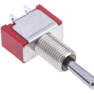 Interruttore a levetta (On)-Off-(On) SPDT con terminali A saldare