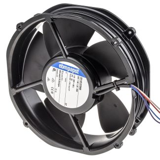 Ventola assiale in c.c. ebm-papst 2200 FTD, 790m³/h, 24 V dc, 200 x 50.8mm, Ø 200mm
