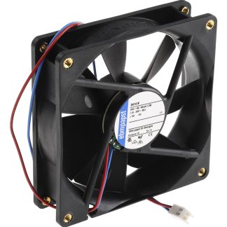 Ventola assiale in c.c. ebm-papst 3400 N, 84m³/h, 24 V dc, 92 x 92 x 25mm
