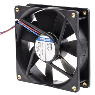 Ventola assiale in c.c. ebm-papst 3400 N, 102m³/h, 24 V dc, 92 x 92 x 25mm