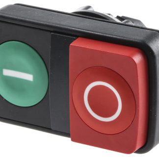 Attuatore pulsante tipo Ritorno a molla ZB5AL7341 Schneider Electric serie Harmony XB5, Verde,Rosso