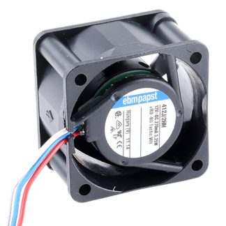 Ventola assiale in c.c. ebm-papst 400, 24m³/h, 12 V dc, 40 x 40 x 25mm, Ø 40mm