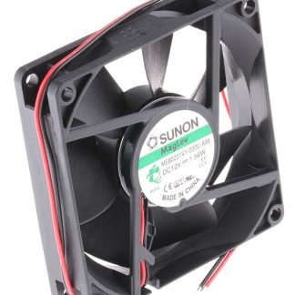 Ventola assiale in c.c. Sunon ME, 61.2m³/h, 12 V dc, 80 x 80 x 20mm