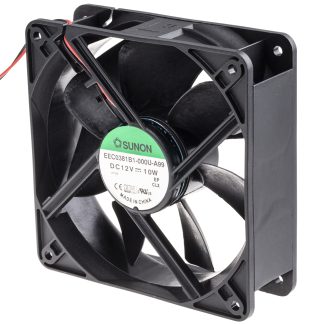 Ventola assiale in c.c. Sunon EE, 235m³/h, 12 V dc, 120 x 120 x 38mm