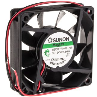 Ventola assiale in c.c. Sunon ME, 49.3m³/h, 12 V dc, 70 x 70 x 20mm