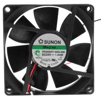 Ventola assiale in c.c. Sunon ME, 61.2m³/h, 24 V dc, 80 x 80 x 20mm
