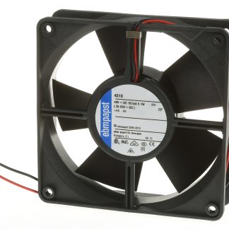 Ventola assiale in c.c. ebm-papst 4300, 170m³/h, 48 V cc, 119 x 119 x 32mm