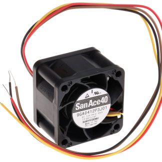 Ventola assiale in c.c. Sanyo Denki San Ace 9GA, 33m³/h, 12 V c.c., 40 x 40 x 28mm