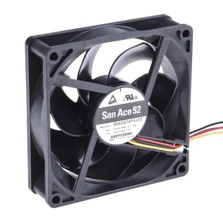 Ventola assiale in c.c. Sanyo Denki San Ace 9GA, 132m³/h, 24 V c.c., 92 x 92 x 25mm