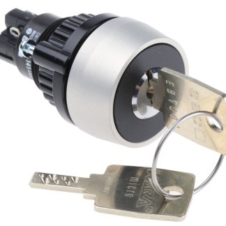 Interruttore con arresto a chiave 14-141.025K2 a 2 posizioni, 1 N/C + 1 N/A con tenuta IP65