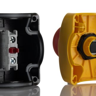 Pulsante di arresto di emergenza Lovato S1PY, Montaggio superficiale, Ø 40mm