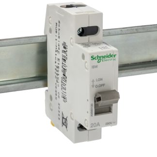 Interruttore di isolamento Schneider Electric A9S60120 serie iSW, 1P, NO, 20A, 250V, per guida DIN, IP40