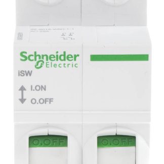 Sezionatore con interruttore Schneider Electric A9S65263 serie iSW, 2P, 2 NO, 63A, 415V, per guida DIN, IP20