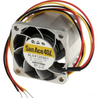 Ventola assiale in c.c. Sanyo Denki San Ace 9L, 22m³/h, 12 V c.c., 40 x 40 x 28mm