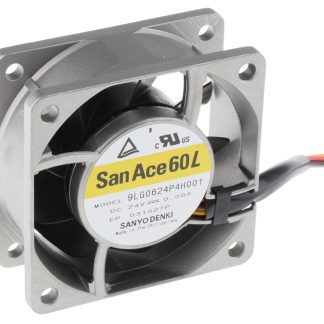 Ventola assiale in c.c. Sanyo Denki San Ace 9LG, 47m³/h, 24 V c.c., 60 x 60 x 25mm